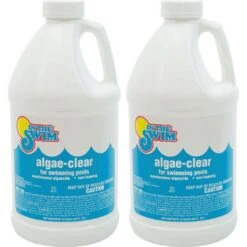 In The Swim - Algae-Clear Algaecide + Clarifier, 2 X 1/2 Gallons -Professional Pool Care Shop Algae Clear Algaecide 7