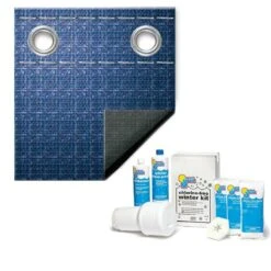 Professional Pool Care Shop -Professional Pool Care Shop Economy 8 Year 20 x 40 Rectangle Winter Pool Cover with Pool Closing Kit up to 35000 Gallons Bundle 1