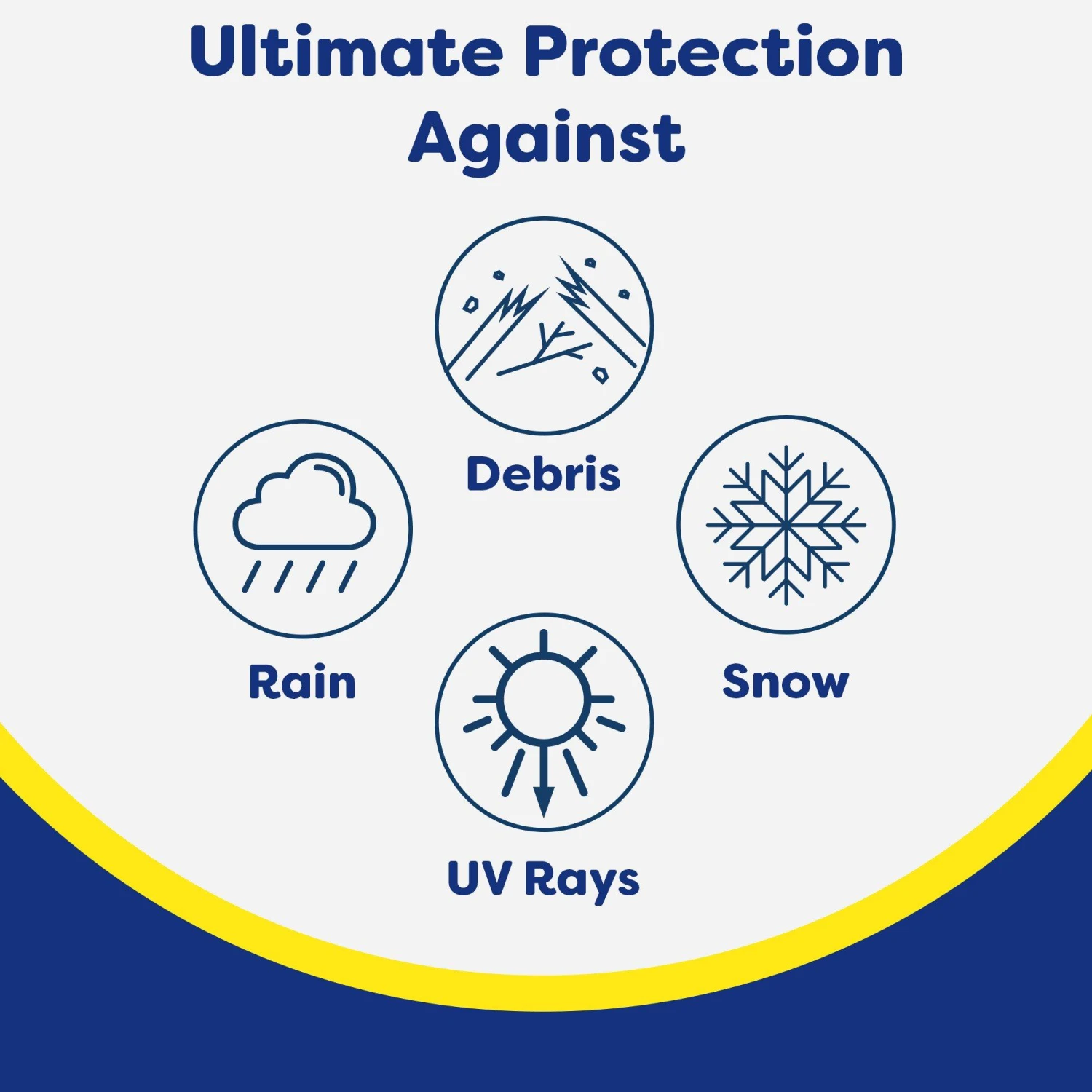 Deluxe 16' X 32' Oval Above Ground Winter Cover, 12-Year Warranty 7 Deluxe 16' X 32' Oval Above Ground Winter Cover, 12-Year Warranty - Image 5