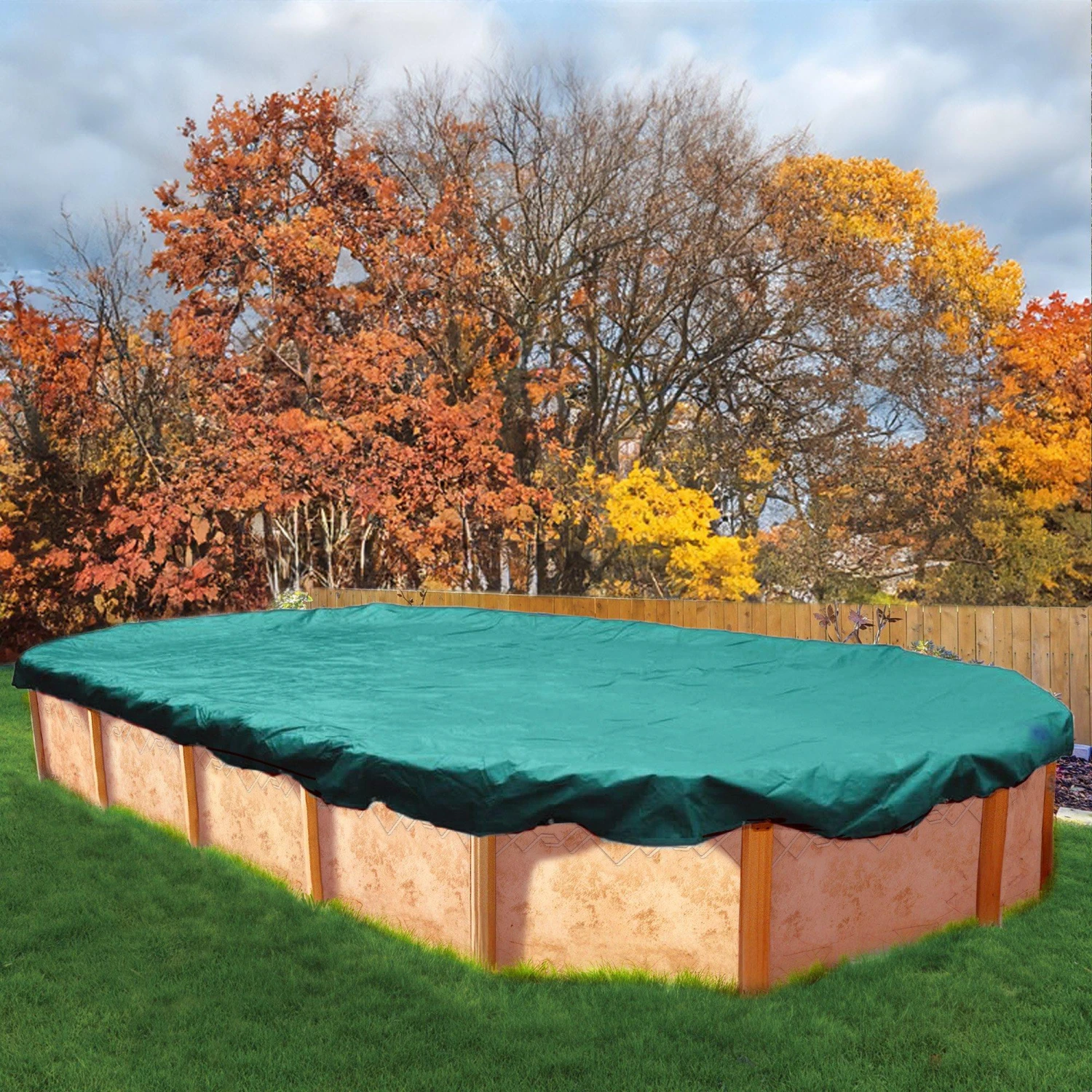 Deluxe 16' X 25' Oval Above Ground Winter Cover, 12-Year Warranty 4 Deluxe 16' X 25' Oval Above Ground Winter Cover, 12-Year Warranty - Image 2