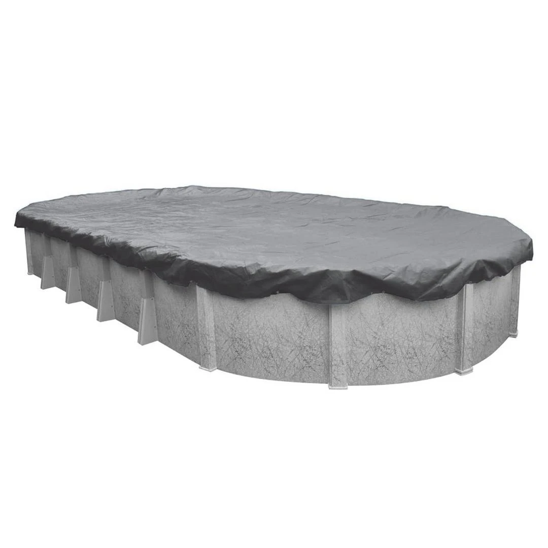 Midwest Canvas - 16' X 25' Oval Winter Pool Cover, 16 Year Warranty, Silver 9 Midwest Canvas - 16' X 25' Oval Winter Pool Cover, 16 Year Warranty, Silver - Image 7
