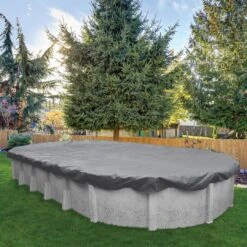 Midwest Canvas - 16' X 25' Oval Winter Pool Cover, 16 Year Warranty, Silver 19 Midwest Canvas - 16' X 25' Oval Winter Pool Cover, 16 Year Warranty, Silver -Professional Pool Care Shop Oval Winter Pool Cover 16 Year Warranty Silver 7