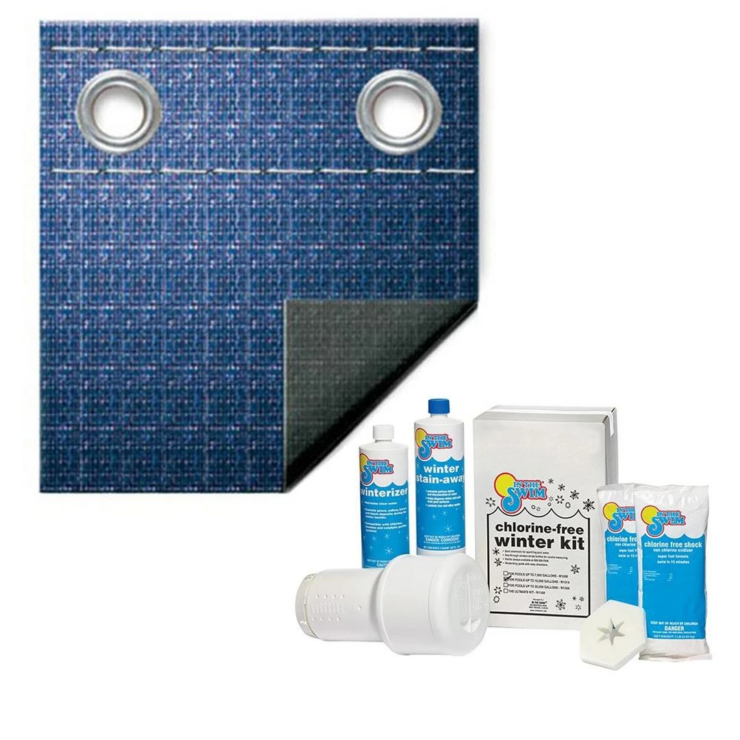 Polar 10-Year 24' Round Winter Pool Cover With Pool Closing Kit Up To 15,000 Gallons Bundle 4 Polar 10-Year 24' Round Winter Pool Cover With Pool Closing Kit Up To 15,000 Gallons Bundle - Image 2