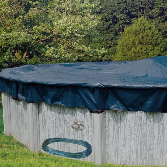 Polar 18' X 33' Oval Winter Pool Cover With 50 Cover Clips 3 Polar 18' X 33' Oval Winter Pool Cover With 50 Cover Clips
