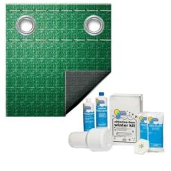 Polar Plus 12-Year 21' Round Winter Pool Cover With Pool Closing Kit Up To 15,000 Gallons Bundle