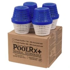 PoolRx - PoolRx+ Blue Mineral Unit For 7,500 To 20,000 Gallons, 4-Pack -Professional Pool Care Shop PoolRx Blue Mineral Unit for 7500 to 20000 Gallons 4 Pack 2