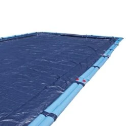 Midwest Canvas - 14' X 28' Rectangle Winter Pool Cover, 8 Year Warranty, Blue -Professional Pool Care Shop Rectangle Winter Pool Cover 8 Year Warranty Blue 22