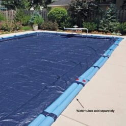 Midwest Canvas - 18' X 36' Rectangle Winter Pool Cover, 8 Year Warranty, Blue 20 Midwest Canvas - 18' X 36' Rectangle Winter Pool Cover, 8 Year Warranty, Blue -Professional Pool Care Shop Rectangle Winter Pool Cover 8 Year Warranty Blue 8