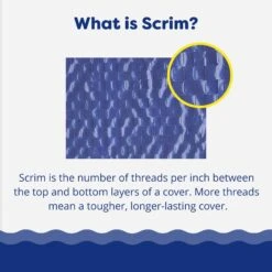 Deluxe 28 Ft Round Above Ground Winter Cover, 12-Year Warranty -Professional Pool Care Shop Round Deluxe Above Ground Winter Pool Cover 12 Year Warranty Green 2