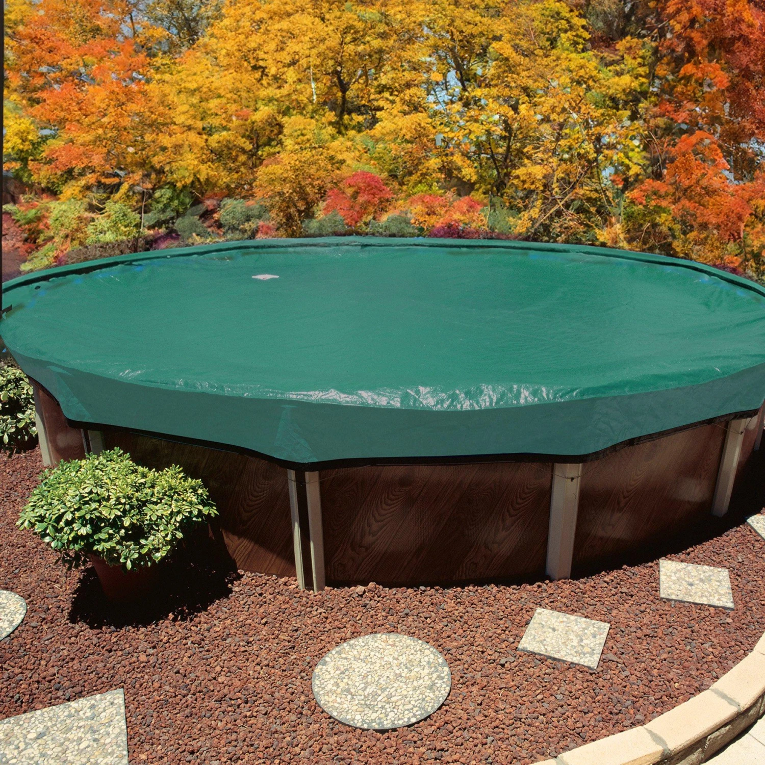 Deluxe 30 Ft Round Above Ground Winter Cover, 12-Year Warranty 4 Deluxe 30 Ft Round Above Ground Winter Cover, 12-Year Warranty - Image 2