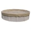 Polar Protector 30' Round Winter Pool Cover, 20 Year Warranty -Professional Pool Care Shop Round Polar Protector Above Ground Winter Pool Cover 20 Year Warranty Tan 14