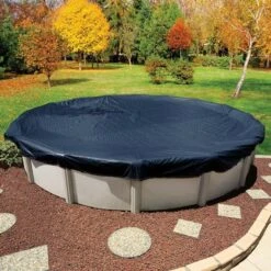 Midwest Canvas - Round Winter Pool Cover, 10 Year Warranty, Blue 14 Midwest Canvas - Round Winter Pool Cover, 10 Year Warranty, Blue -Professional Pool Care Shop Round Winter Pool Cover 10 Year Warranty Blue 2