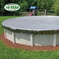 Super Polar Plus 15' X 30' Oval Winter Pool Cover With 45 Cover Clips