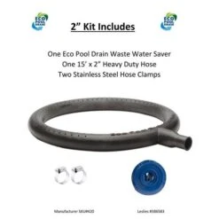 Eco Pool Drain - Waste Water Saver 2" Hose Kit -Professional Pool Care Shop Waste Water Saver 2 Hose Kit 2